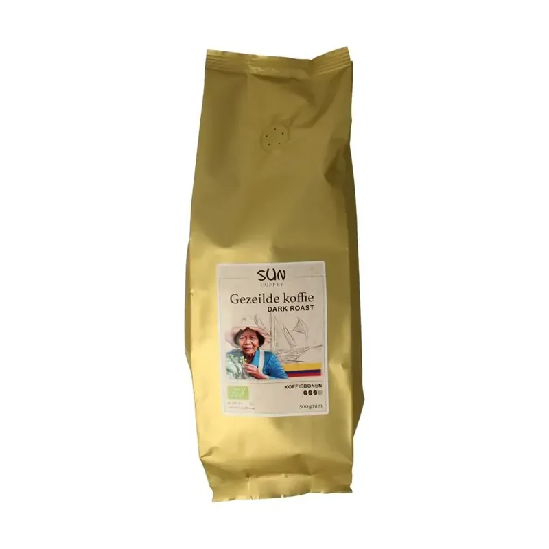 Sun Coffee Gezeilde koffiebonen dark roast