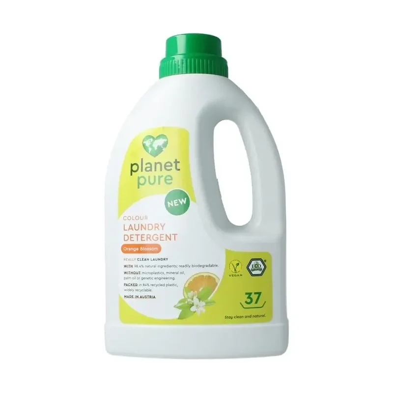 Planet Pure Wasmiddel vloeibaar gekleurde was orange