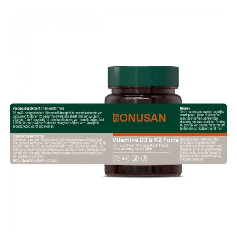 Bonusan Vitamine D3 & K2 Forte