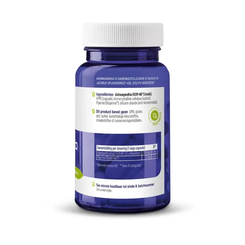 Vitakruid Ashwagandha KSM-66 & bioperine