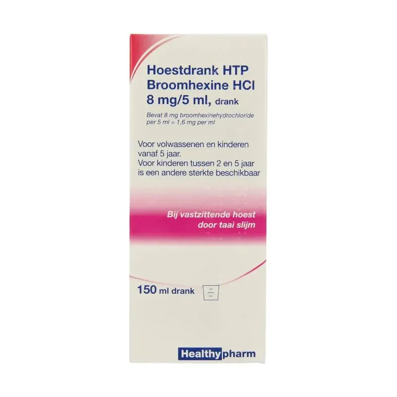 Healthypharm Broomhexine hoestdrank 8 mg