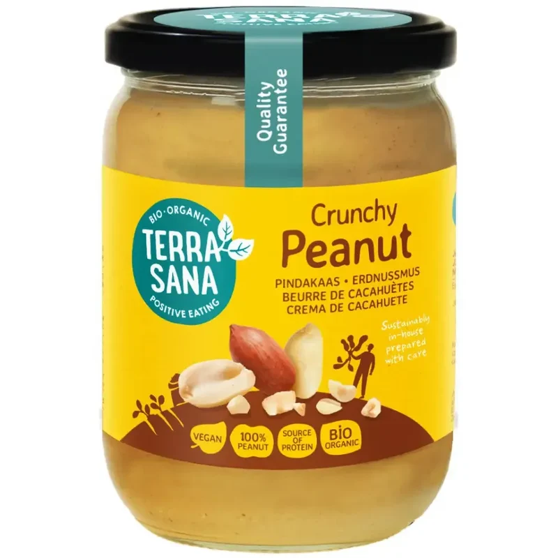 Terrasana Pindakaas crunchy bio
