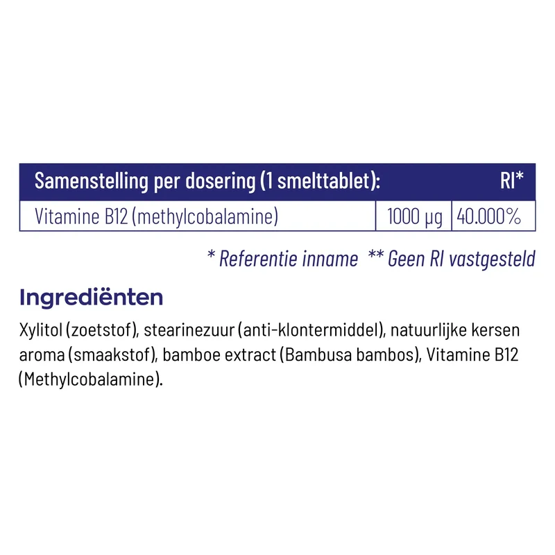 Vitakruid B12 1000 mcg Methylcobalamine