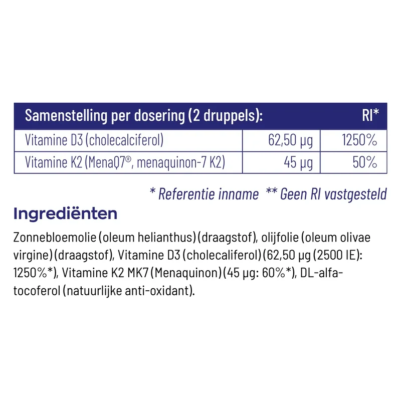 Vitakruid Vitamine D3 & K2 druppels