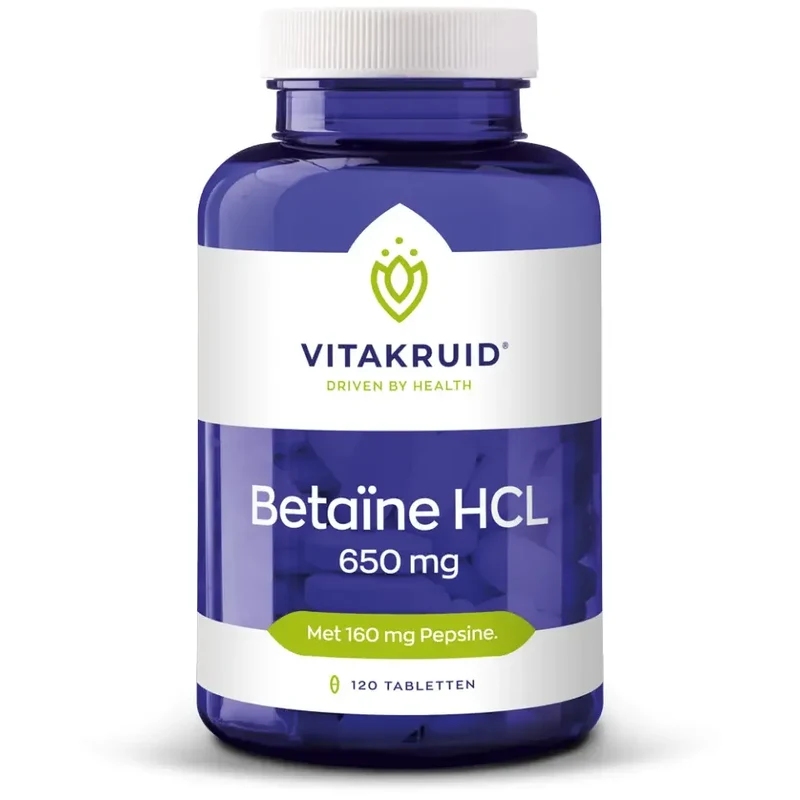 Vitakruid Betaine HCL 650 mg & pepsine 160 mg