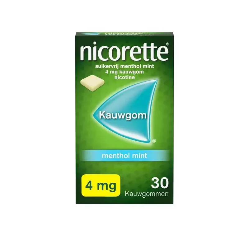 Nicorette Kauwgom 4 mg menthol mint