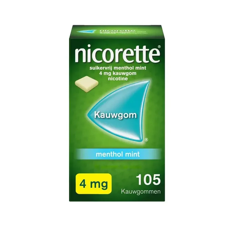 Nicorette Kauwgom 4 mg menthol mint