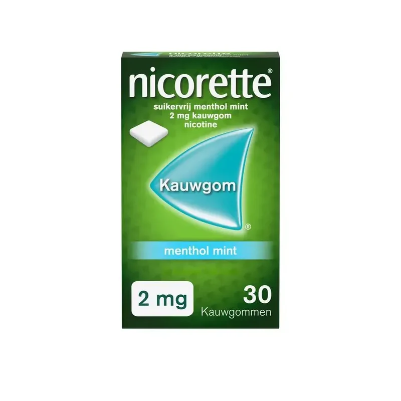 Nicorette Kauwgom 2 mg menthol mint