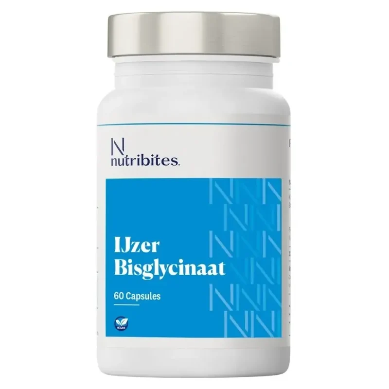 Nutribites IJzer bisglycinaat 60 vcaps