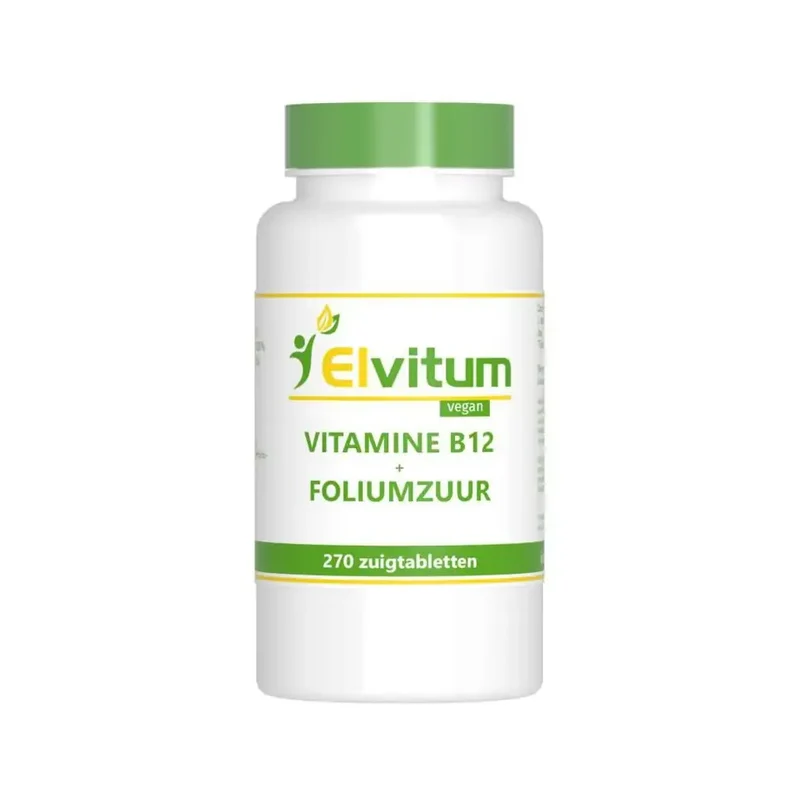 Elvitum Vitamine B12 1000 mcg + foliumzuur