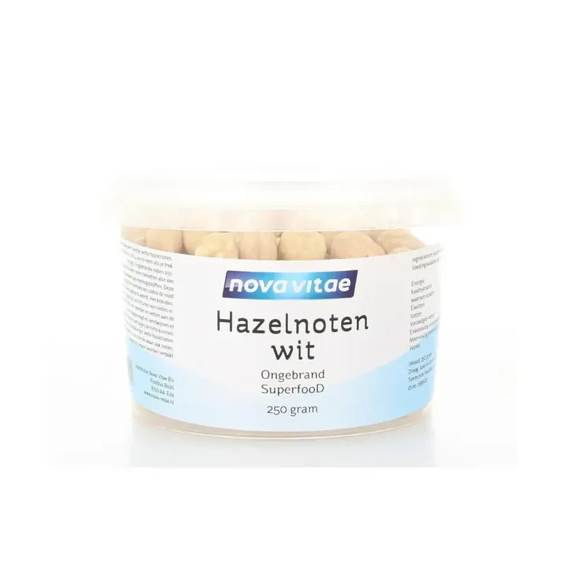 Nova Vitae Hazelnoten wit ongebrand raw