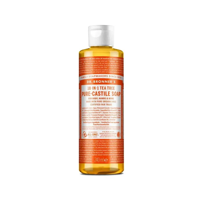DR Bronners Liquid soap tea tree