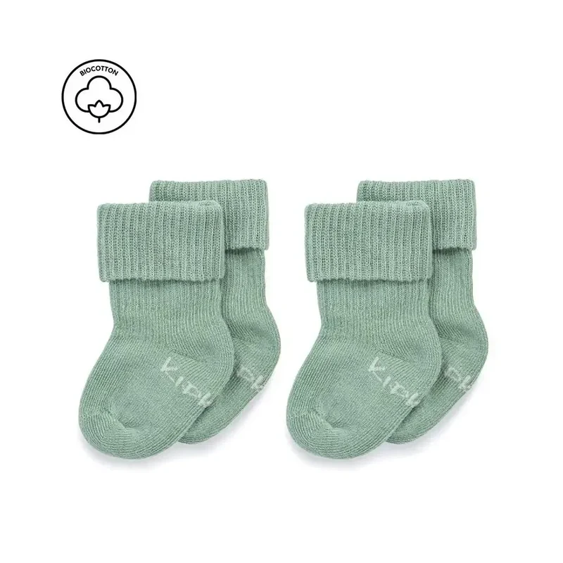 Kipkep Blijf-sokjes prematuur pale green 1 paar
