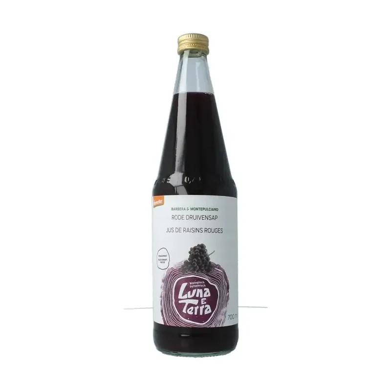 Luna E Terra druifsap rood biologisch 700 ml