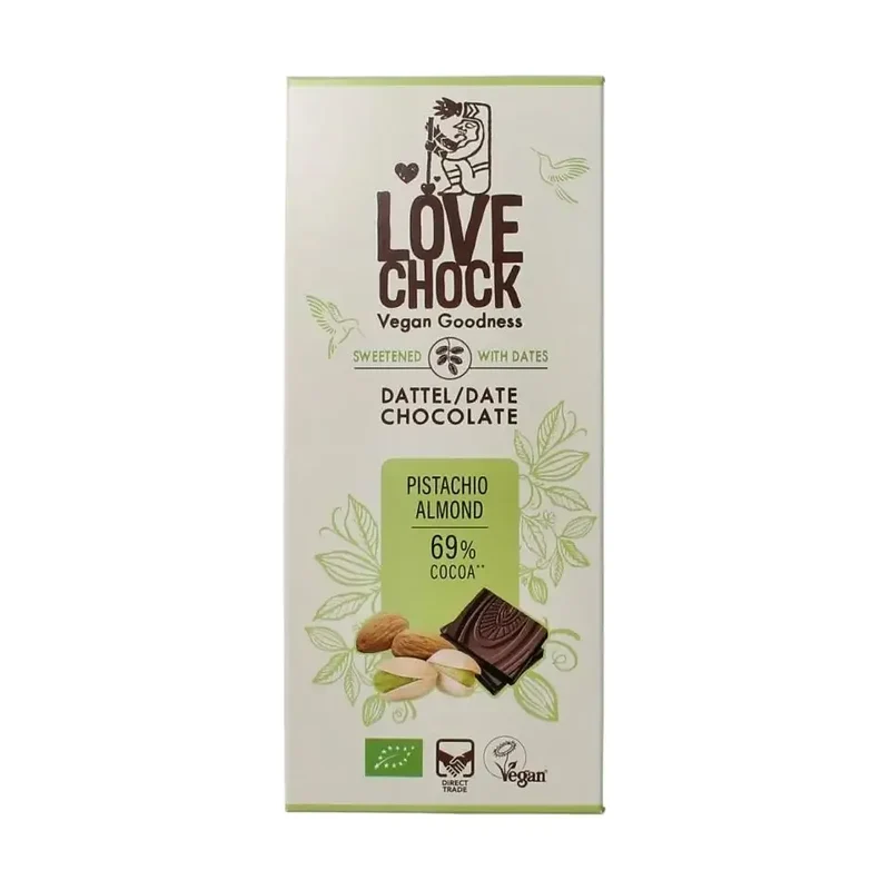 Lovechock Pistache almond biologisch 70 gram