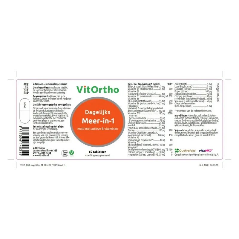 VitOrtho Meer in 1 dagelijks