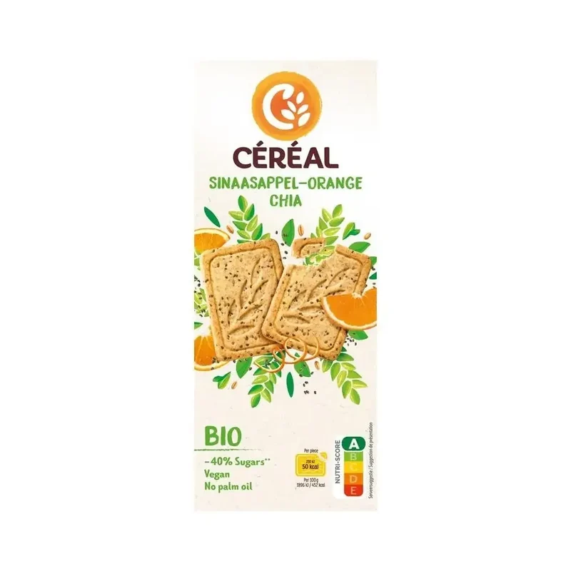 Cereal Cake & koekje sinaasappel chiazaad 132 gram