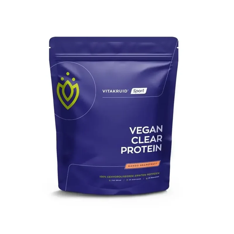 Vitakruid Vegan clear protein mango grap 750 gram