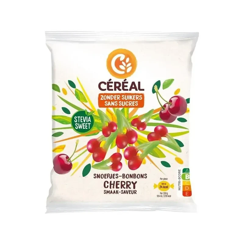 Cereal Snoep kersen stevia 120 gram