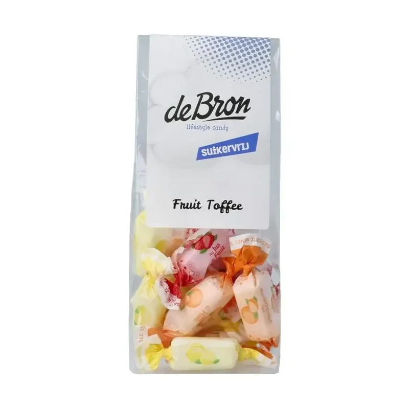 De Bron Fruit toffee suikervrij 70 gram