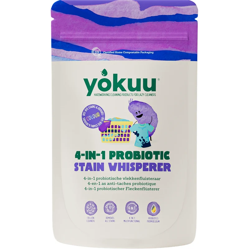 Yokuu 4 in 1 probiotische vlekkenfluisteraar voor gekleurde was