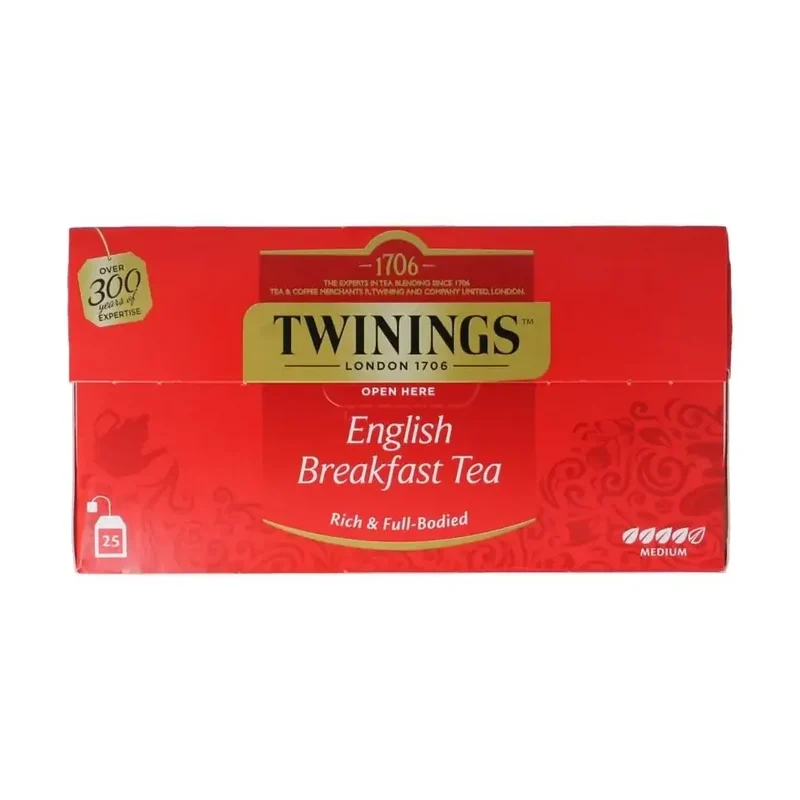 Twinings English breakfast thee envelop zwart 25 zakjes