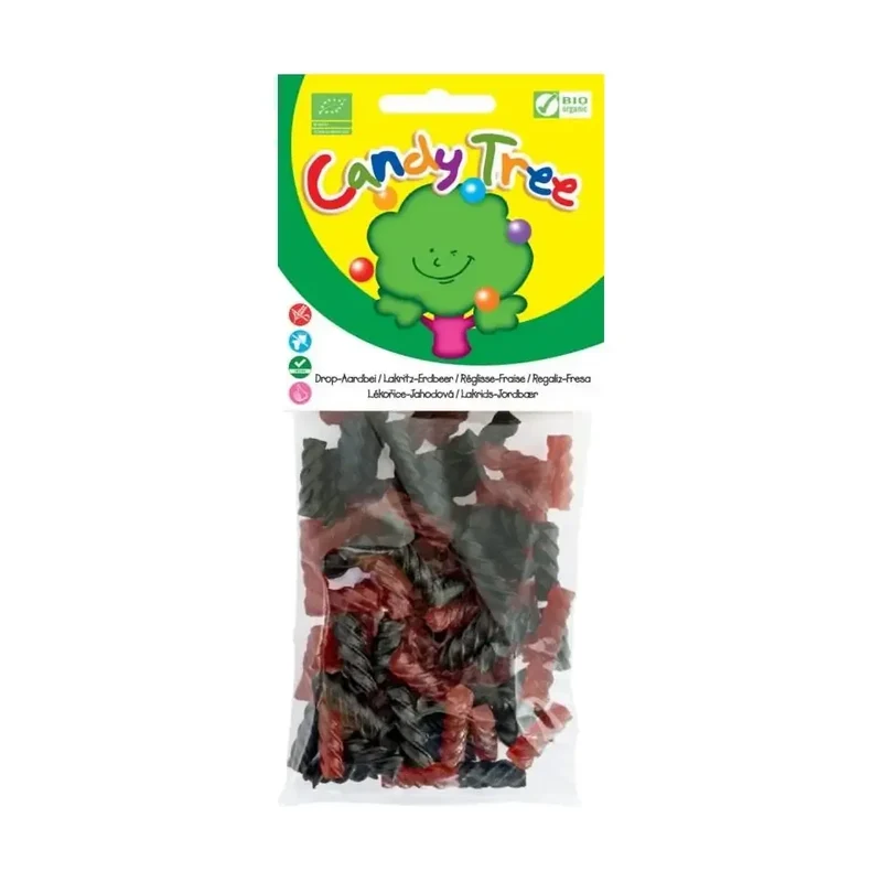 Candy Tree Drop aardbei biologisch 75 gram