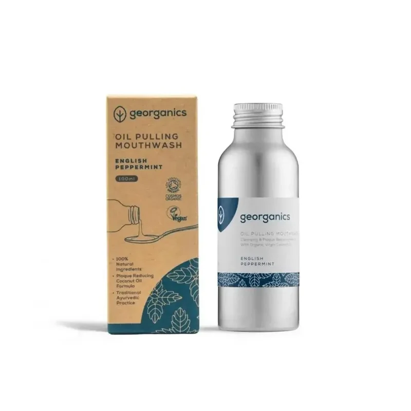 Georganics Oilpulling mouthwash english peppermint 100 ml