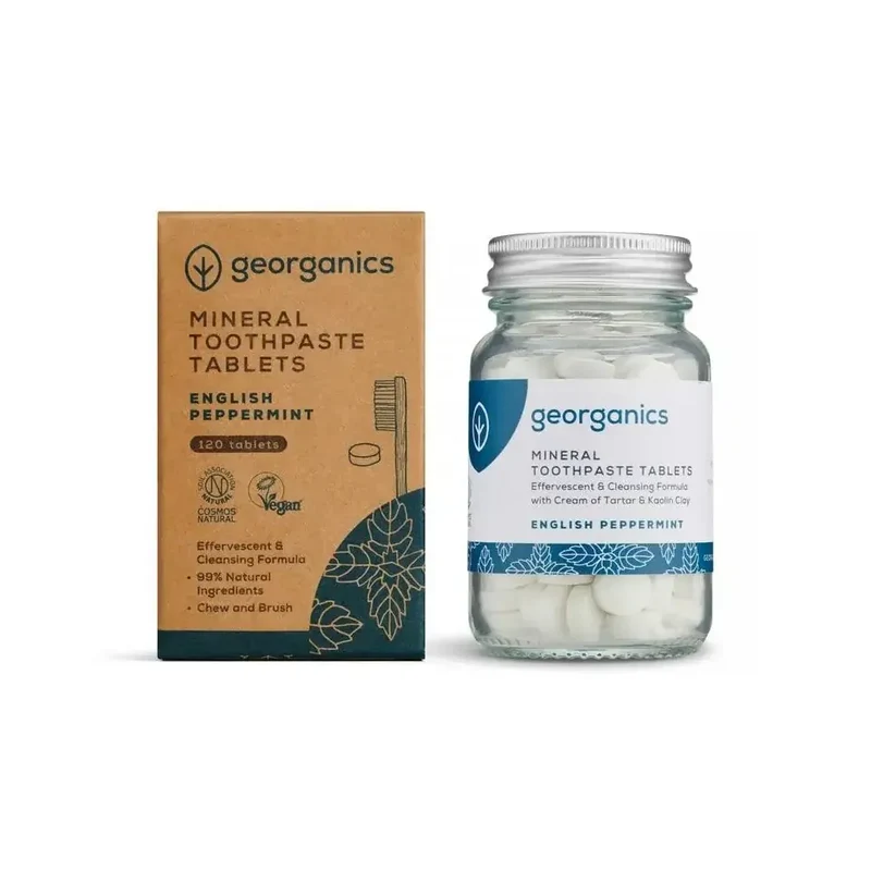 Georganics Toothpaste tablets english peppermint 120 tabletten