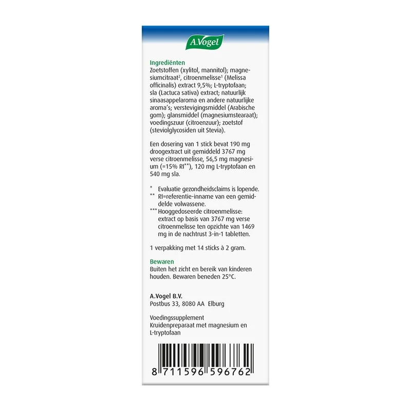 A.Vogel Nachtrust sticks 14x2 gram
