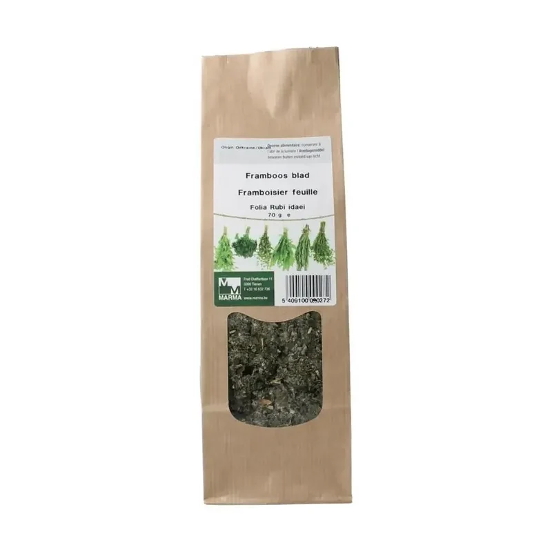Marma Framboos blad 70 gram