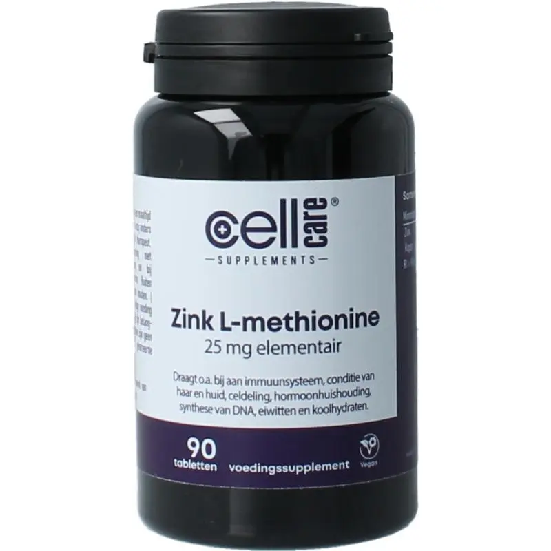 Cellcare Zink L-methionine 90 tabletten