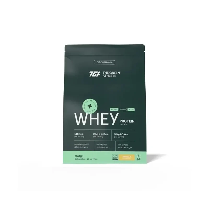 Green Athlete Whey protein isolate vanilla 750 gram