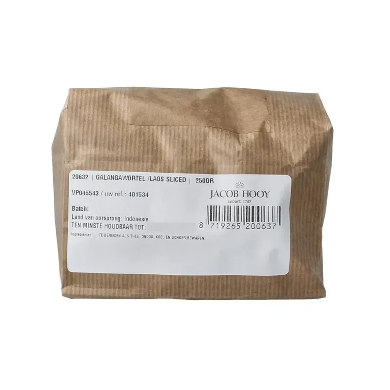 Jacob Hooy Galangawortel/laos gesneden 250 gram