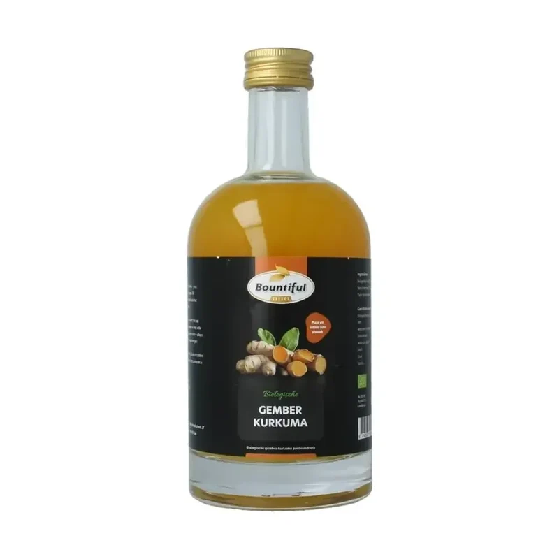 Bountiful Gember sap kurkuma biologisch 500 ml