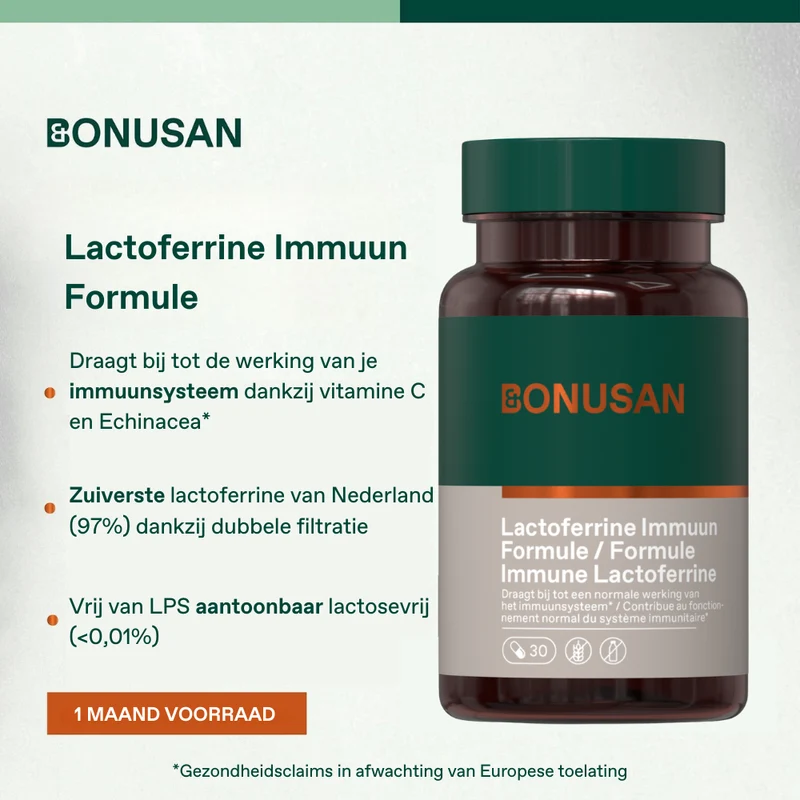 Bonusan Lactoferrine Immuun formule 30 capsules