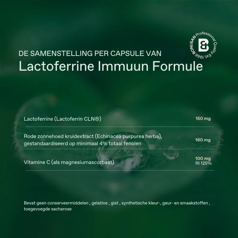 Bonusan Lactoferrine Immuun formule 30 capsules