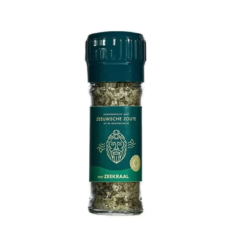 Zeeuwsche Zoute Zoutmolen zout met zeekraal 50 gram