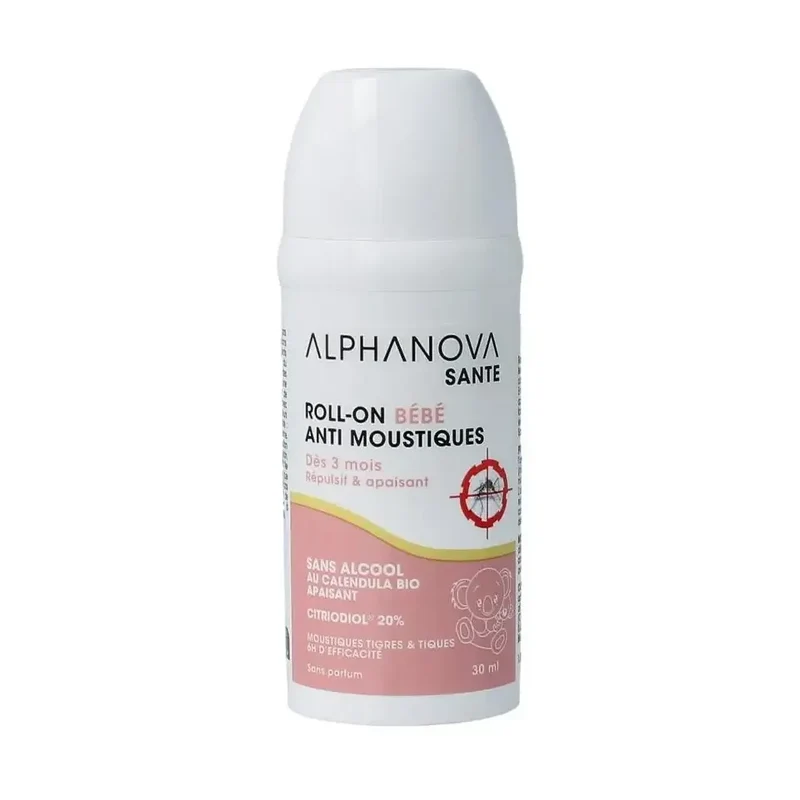 Alphanova Baby roll-on anti muggen biologisch 50 gram