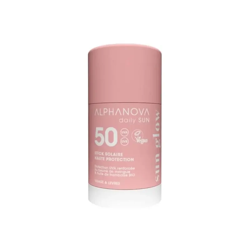 Alphanova Face sun stick sun glow biologisch SPF50 17 ml