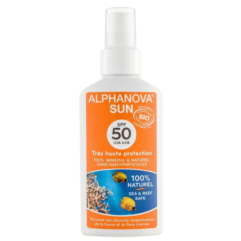 Alphanova Sun spray vegan SPF50 125 ml
