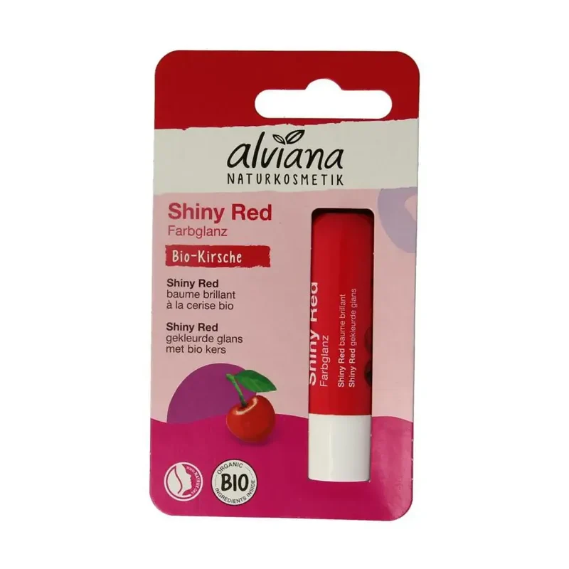 Alviana Lipverzorging shiny red 4,5 ml