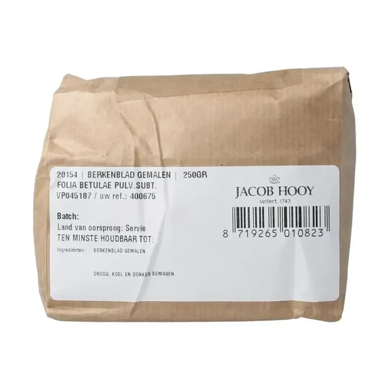 Jacob Hooy Berkenblad gemalen 250 gram