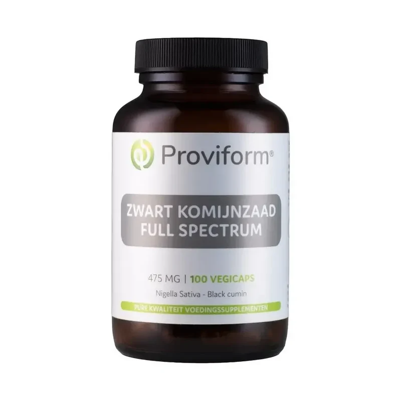 Proviform Zwart komijnzaad full spectrum 475mg (black cumin) 100 vcaps