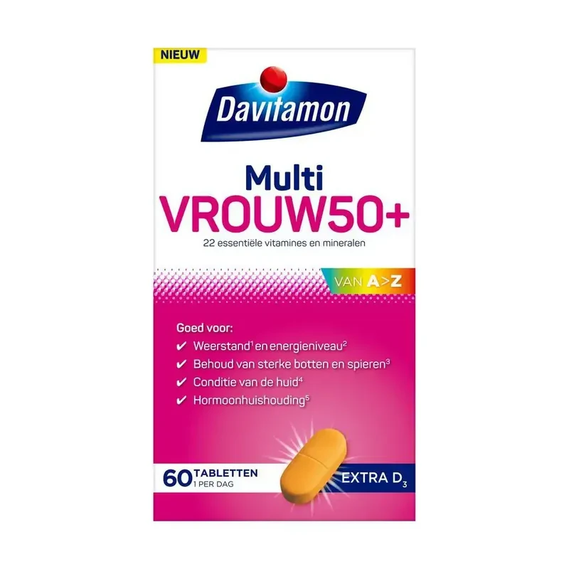 Davitamon Multi vrouw 50+ 60 tabletten