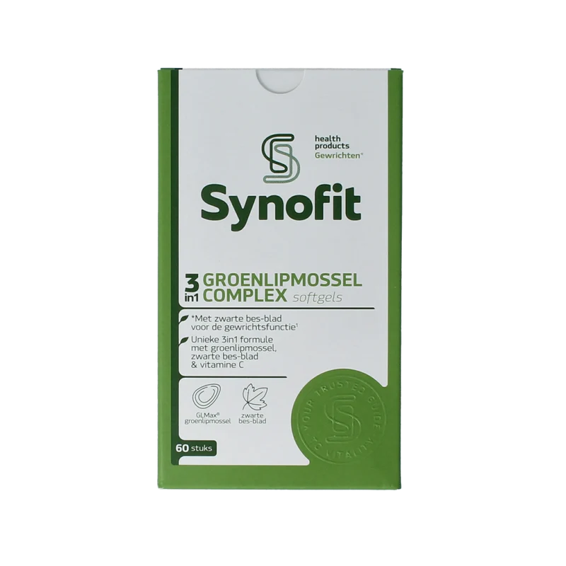 Synofit GLMax 3-in-1 groenlipmossel 60 softgels