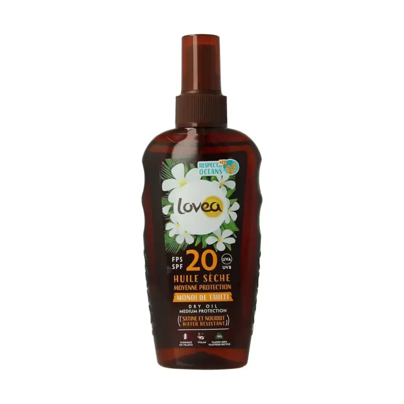 Lovea Dry oil medium protection tahiti monoi SPF20