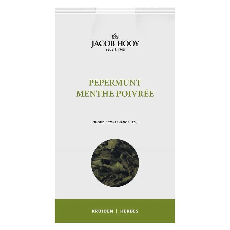 Jacob Hooy Pepermuntblad heel 20 gram