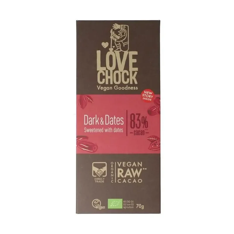 Lovechock dark & dates biologisch 70 gram