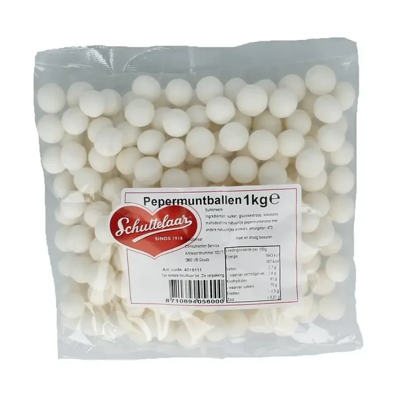 Schuttelaar Pepermuntballen 1 kg